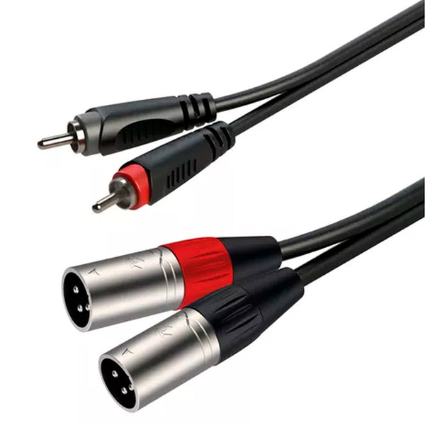 CABLE 2 PLUG RCA A 2 XLR 3 POLOS HEMBRA DE 3 RACC170L3