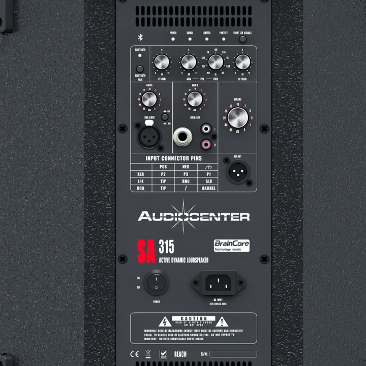 Cabina Activa Profesional Madera DSP Bluetooth 2000W SA315 Audiocenter ...