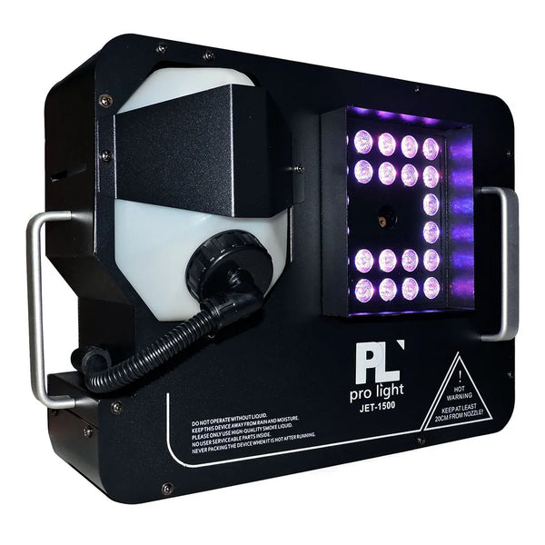 MAQUINA DE HUMO CON 24 LEDS RGB PRO LIGHT JE JET-1500