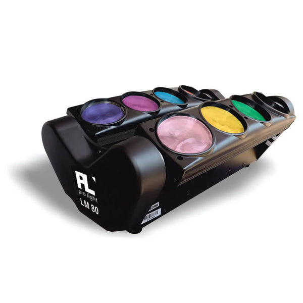 BARRAS MOVILES CON 8X8W 4 EN 1 RGBW LM80 PR