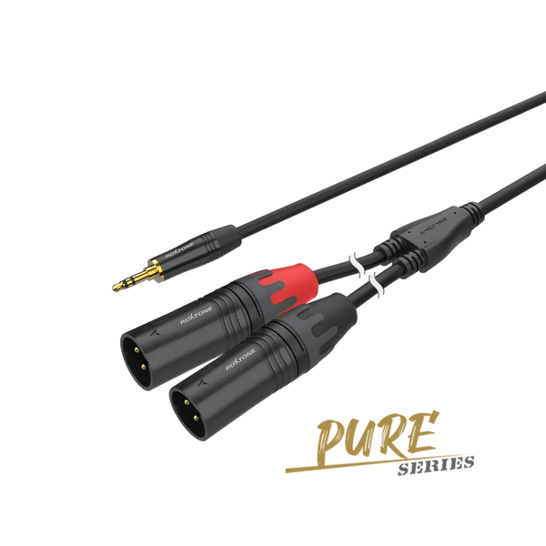 CABLE 2 PLUG XLR A PLUG STEREO 3.5MM ROXTONE PACC170L2