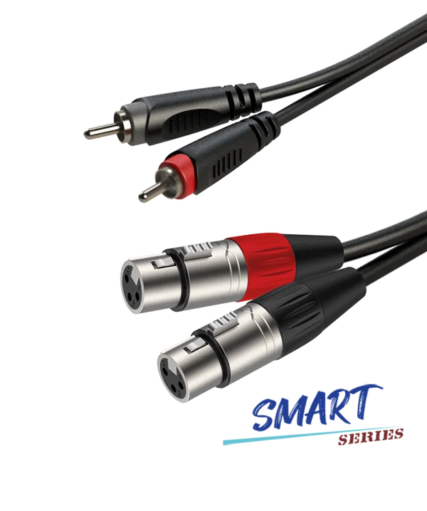 CABLE 2 PLUG RCA A 2 PLUG XLR 3 POLOS DE 2MT RACC/SACC190L2